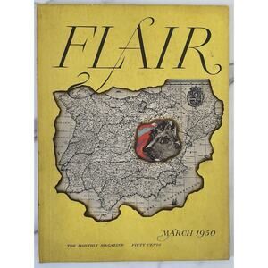 Flair Magazine March 1950 Multicolor Dali Steinberg fashion, art, photography
